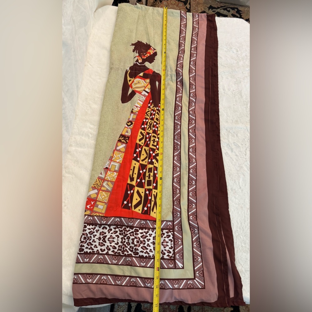 Shore Drive Free Size Kaftan Maxi Dress, Adjustable Pull Tie Waist - Picture 16 of 16